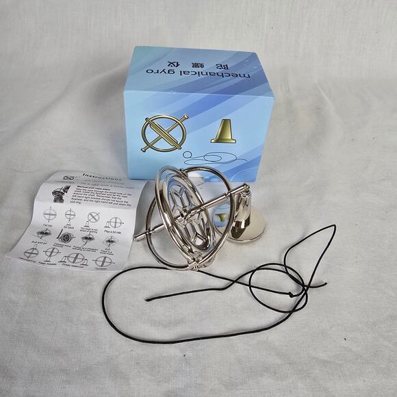 Metal Gyroscope Anti Gravity Rotating Balance Mechanical Gyroscope Teaching Tool - Picture 1 of 7